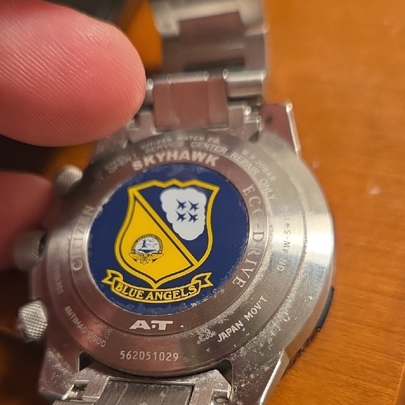 Citizen Eco-Drive Navy and Silver Chronograph Watch - Picture 2 of 2